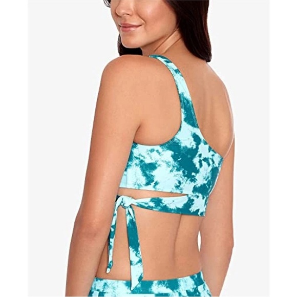 Salt + Cove Sea Foam One-Shoulder Bikini Top- Aqua Mint, Women Size XS,  NWT - Picture 2 of 6